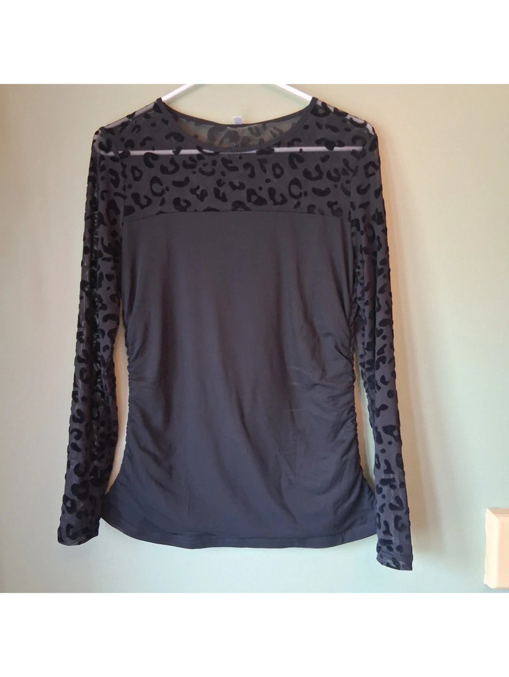 Large leopard print long sleeve